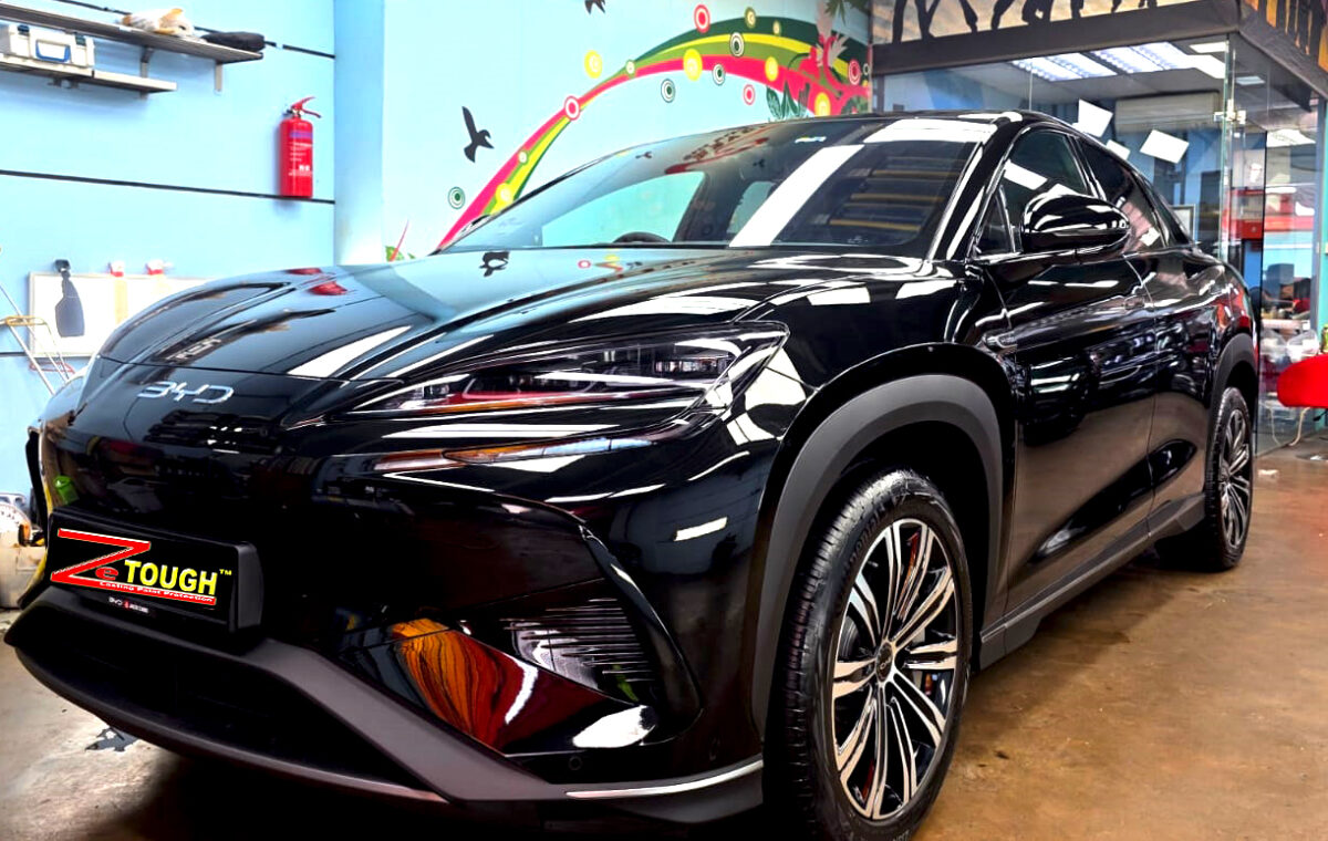 BYD Sealion 7, glossy after its ZeTough Ceramic coating.