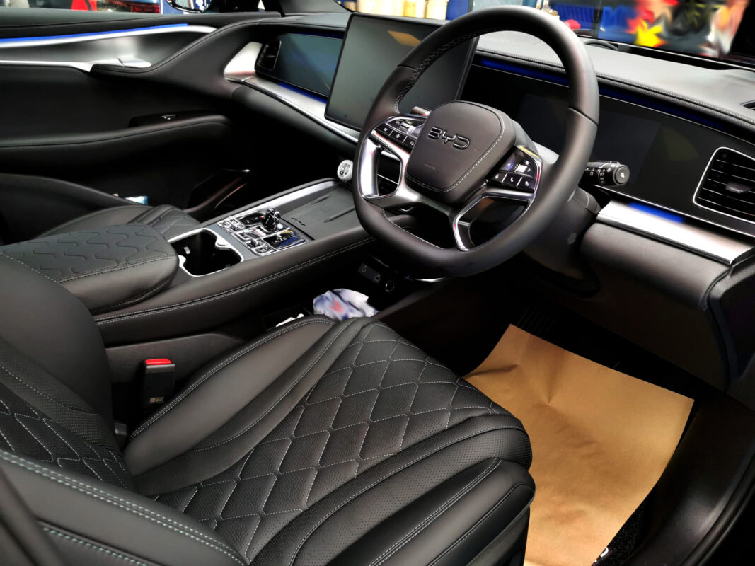 The BYD Sealion 7's protected, high-gloss finish.