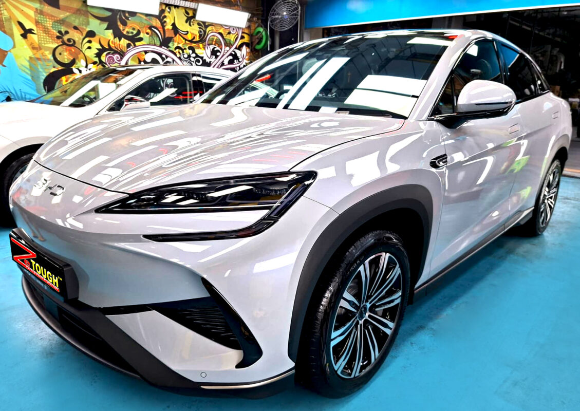 BYD Sealion 7, glossy after its ZeTough Titanium coating.
