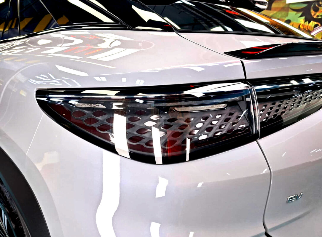 The finished BYD Sealion 7, glossy and protected.