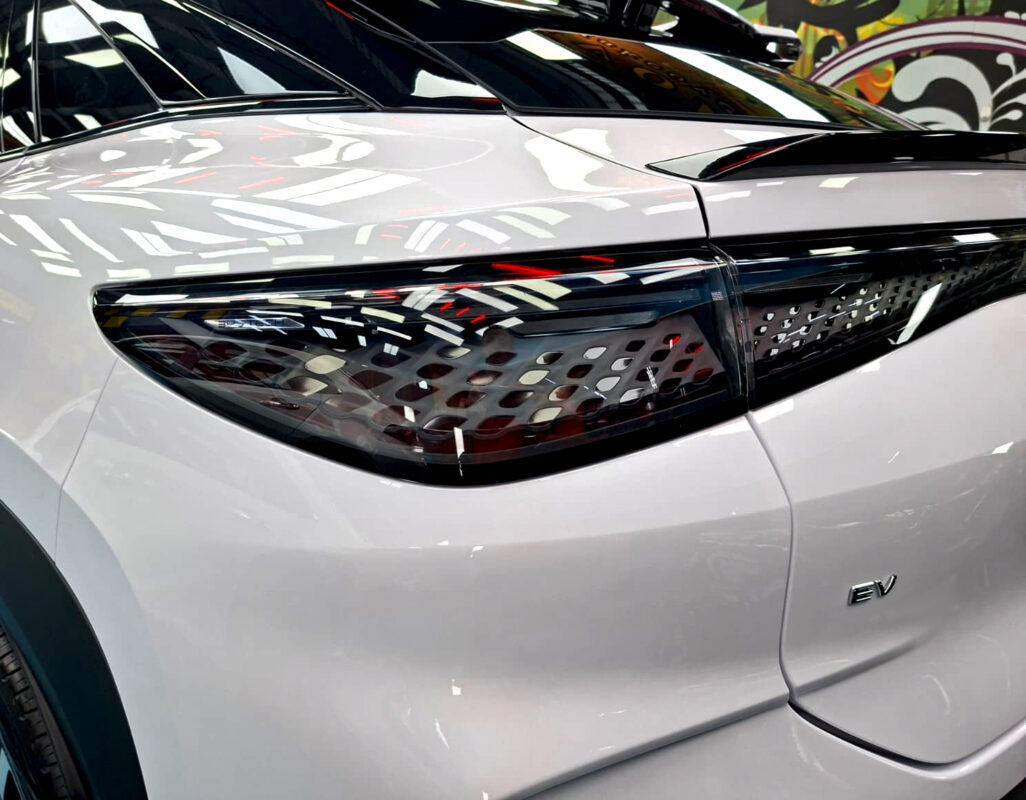 The finished BYD Sealion 7, glossy and protected.