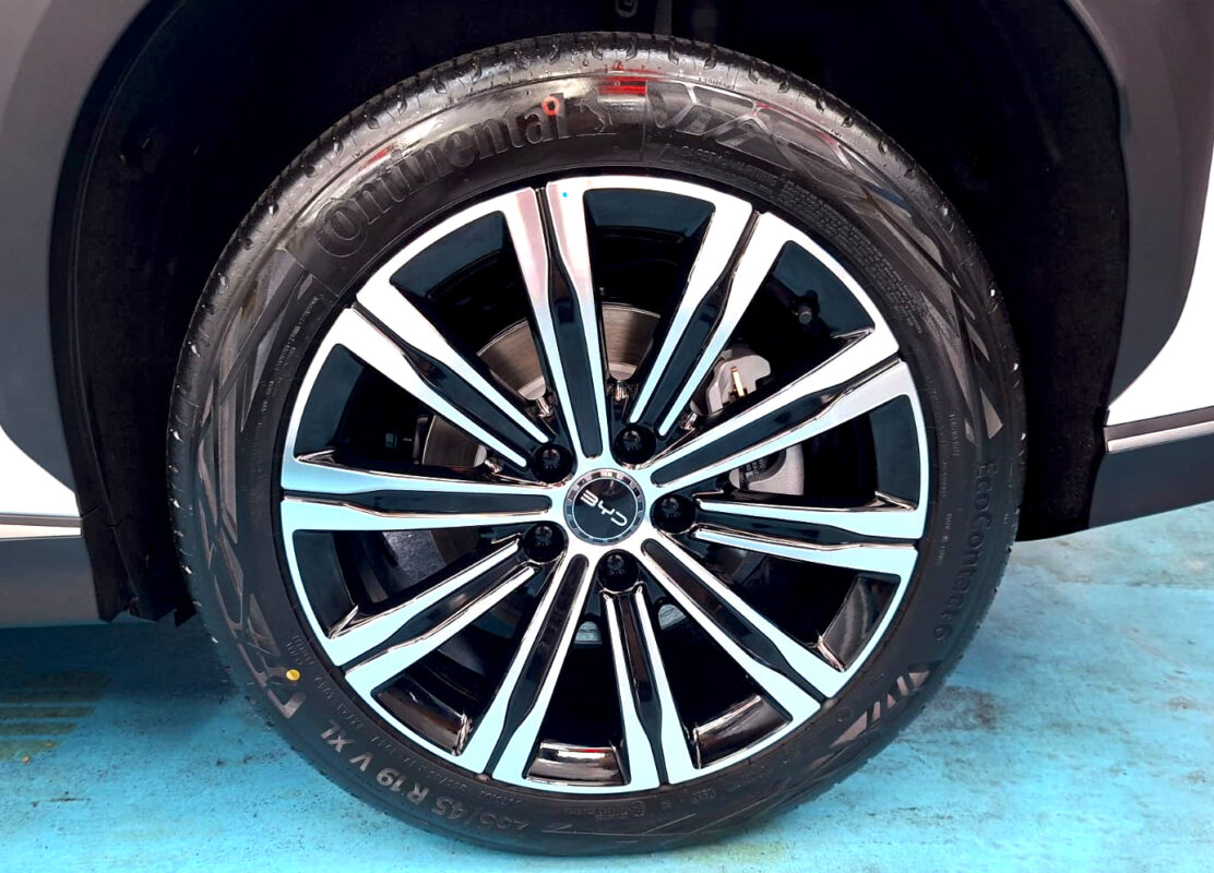 The BYD Sealion 7 with its fresh, coated finish.