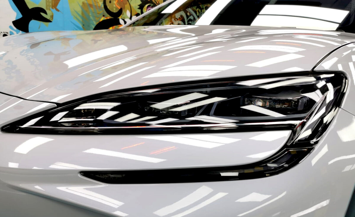 The Sealion's coated paintwork showing clean reflections.