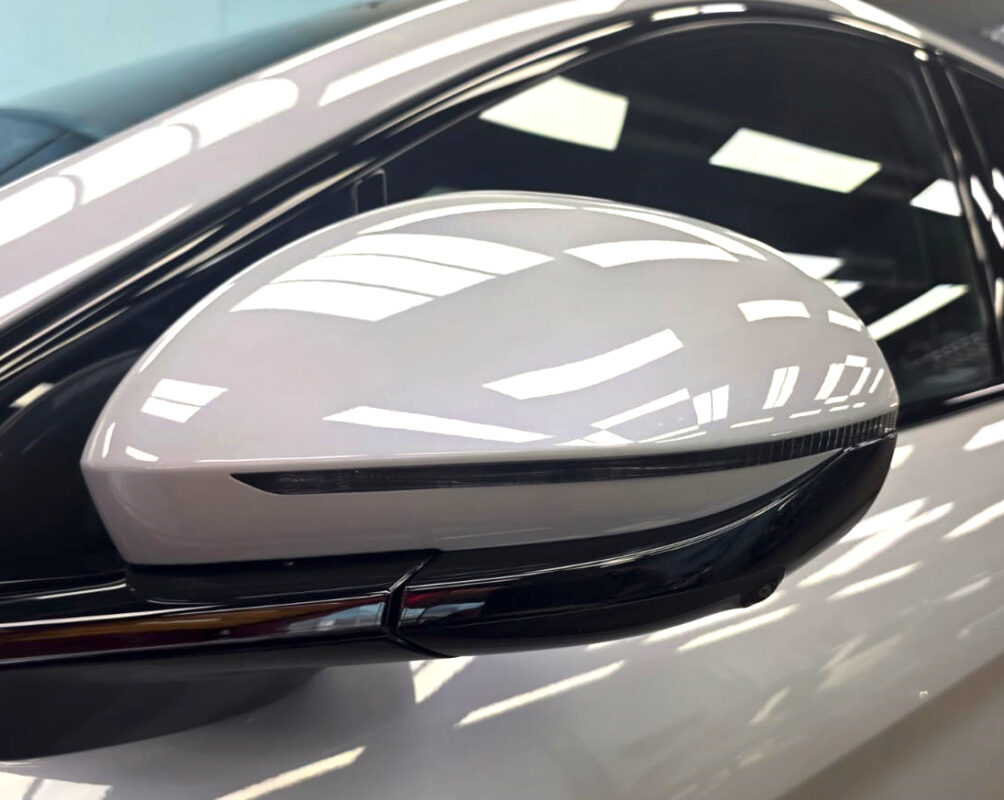 The BYD Sealion 7 parked in the workshop, freshly coated.