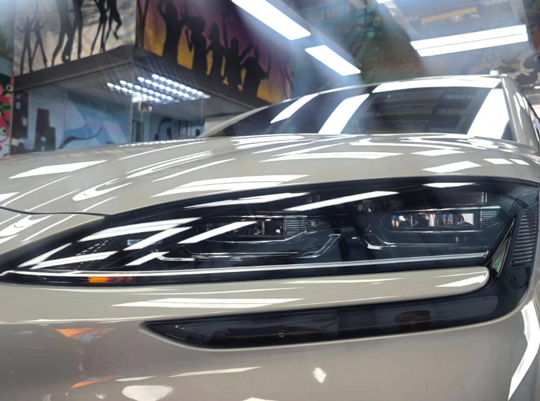 The Sealion's coated paintwork showing clean reflections.