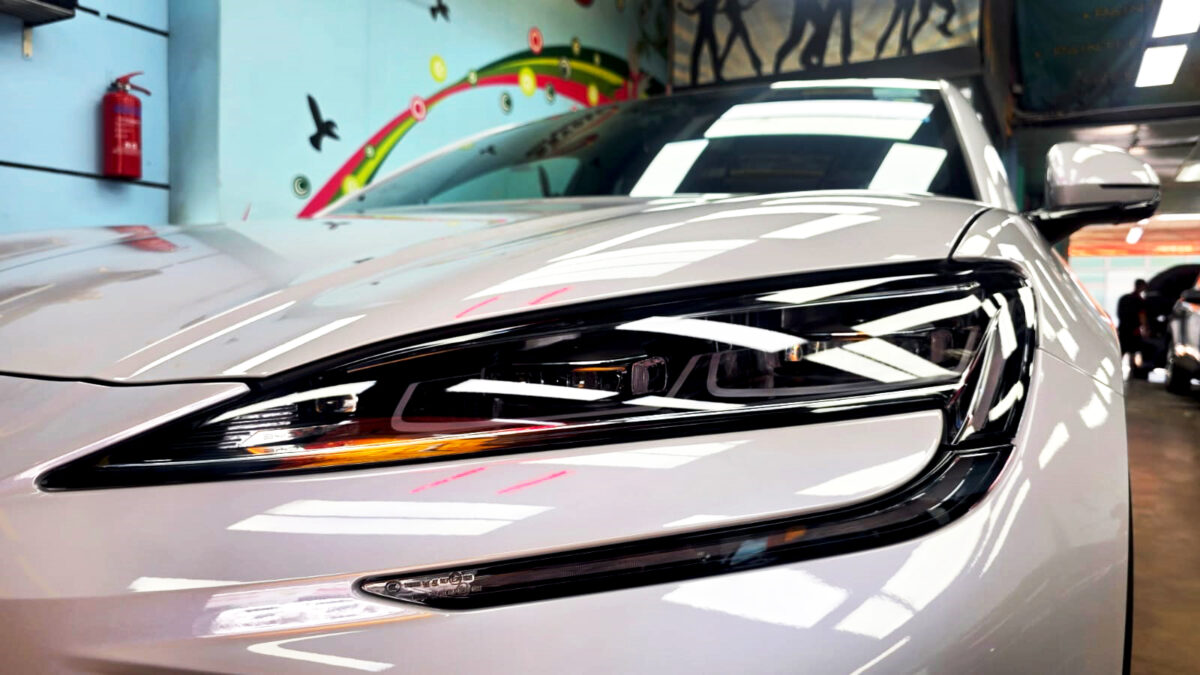 The Sealion's coated paintwork showing clean reflections.
