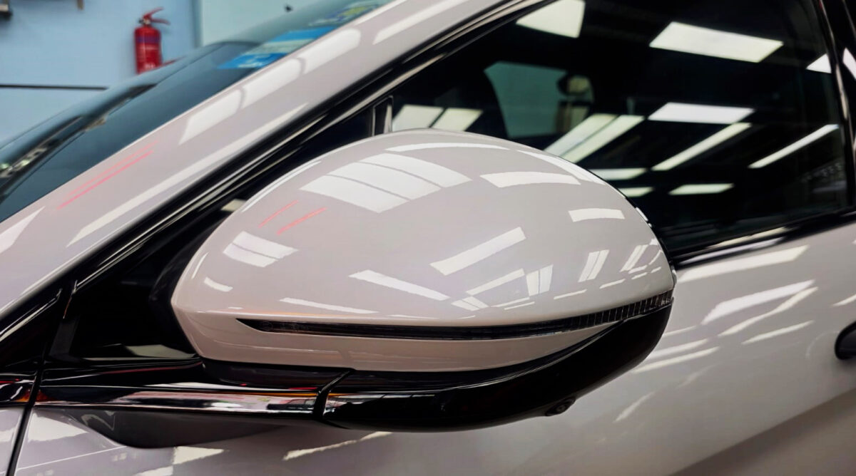 Side panel of the BYD Sealion with the titanium finish locked in.