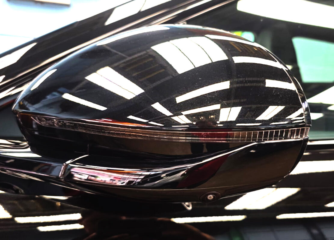 The BYD Sealion 7 parked in the workshop, freshly coated.