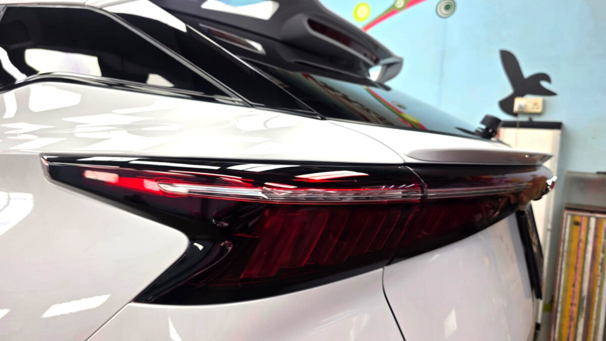 The finished Chery Omoda E5, glossy and protected.