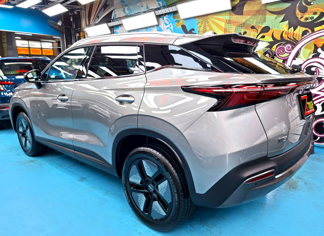 The Chery Omoda after its ZeTough coating.