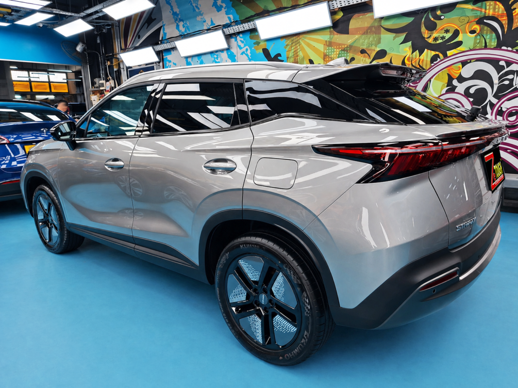 The Chery Omoda after its ZeTough coating.