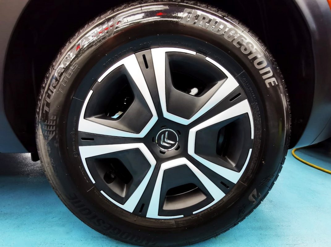 The Citroen C4, finished and ready for collection.