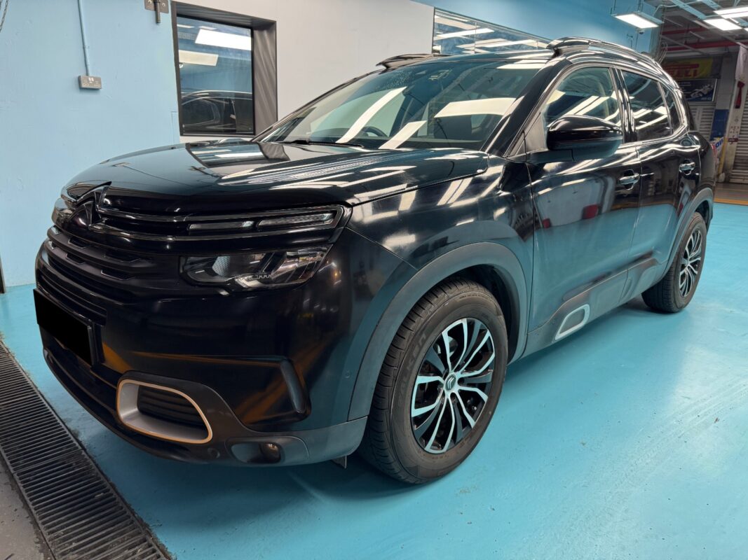 The Citroen C5 Aircross as it arrived at Revol Carz before the respray.
