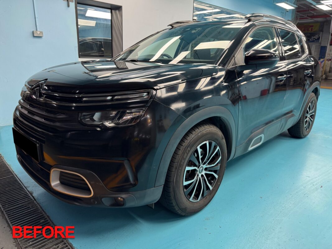 The Citroen C5 Aircross after the full respray.