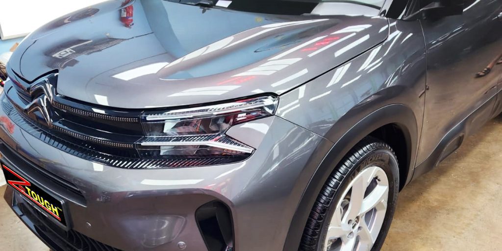 The Citroen C5 Aircross from a side angle after the ceramic coating.