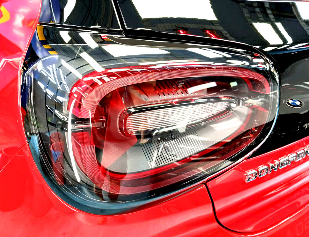 The finished Dongfeng Box, glossy and protected.