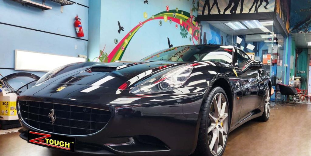 Ferrari California, sealed with ZeTough Ceramic at Revol Carz.