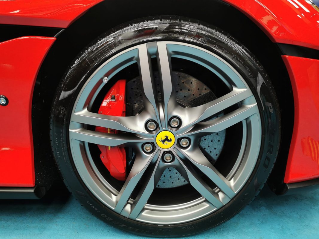 The Ferrari Portofino, finished and ready for collection.