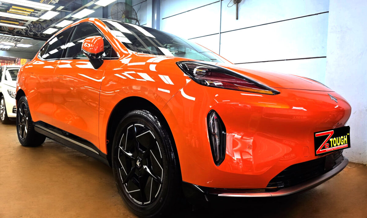 GAC Aion Hyptec, glossy after its ZeTough Titanium coating.