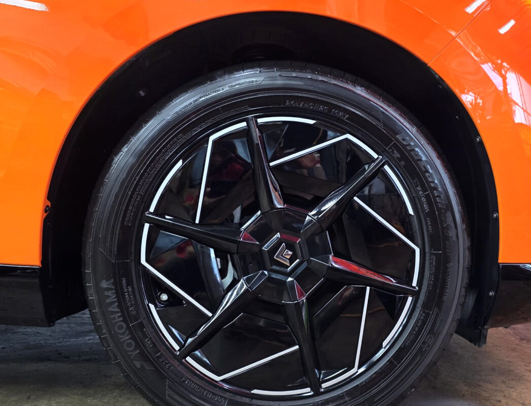The GAC Aion Hyptec with its fresh, coated finish.