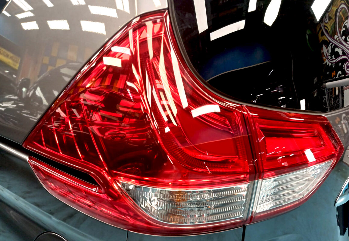 Rear quarter of the Honda Freed, glossy and protected.