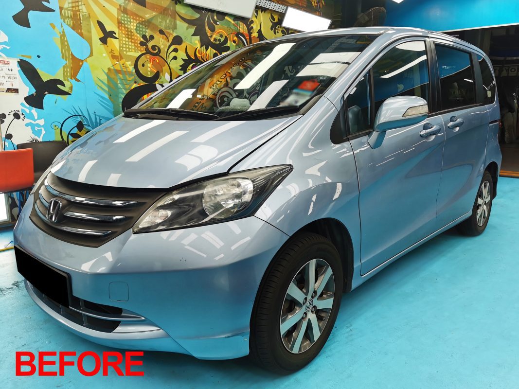 The Honda Freed after the full respray.
