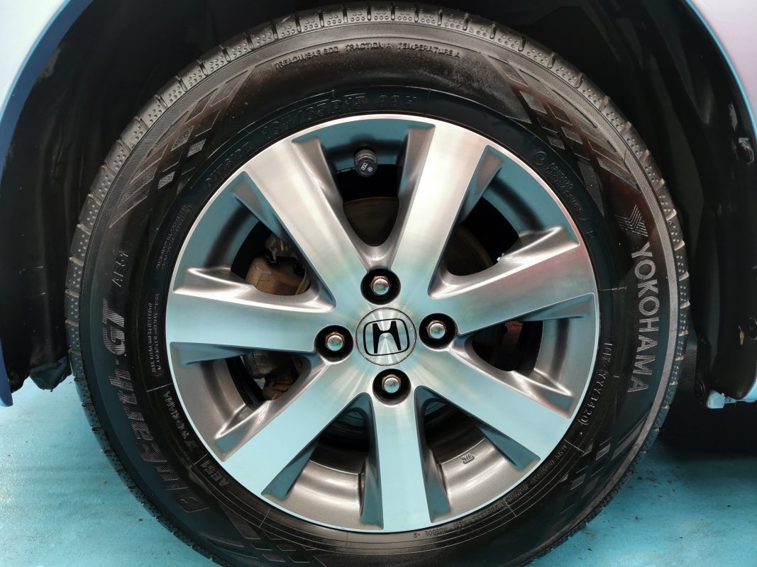 The Honda Freed ready for collection after the respray.