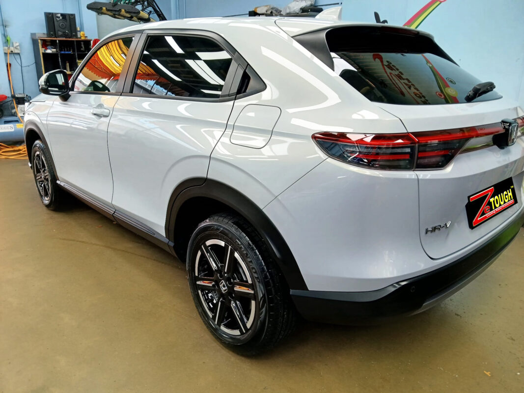 Rear quarter of the Honda HR-V, glossy and protected.