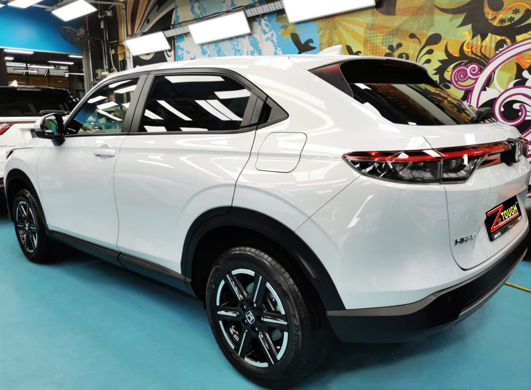 Rear quarter of the Honda HR-V, glossy and protected.