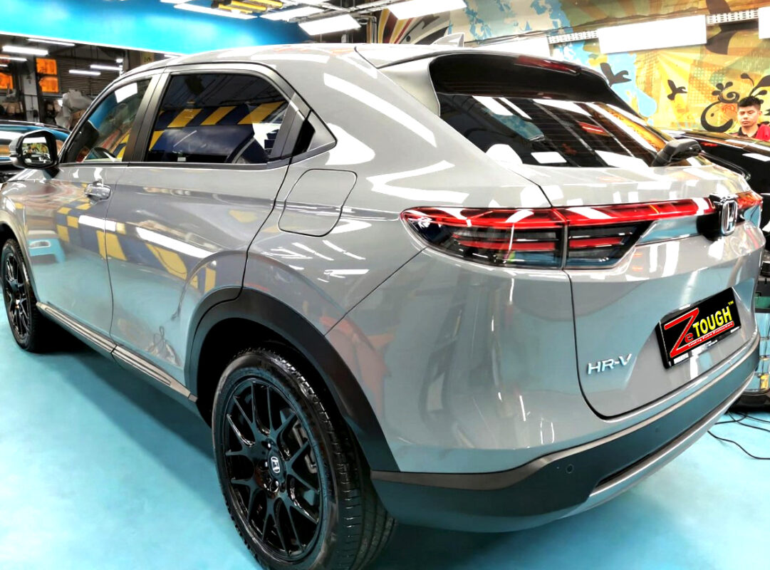 Rear quarter of the Honda HR-V, glossy and protected.