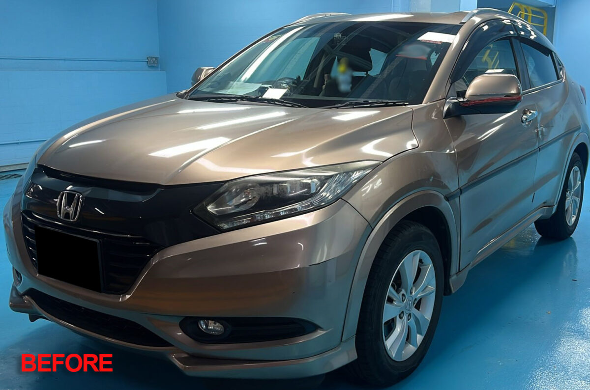 Honda HR-V being reassembled after painting.