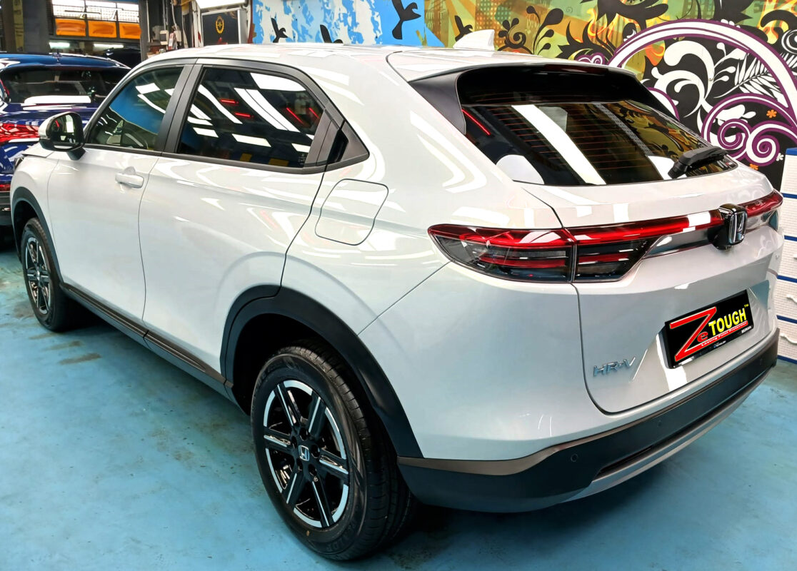 Rear quarter of the Honda HR-V, glossy and protected.