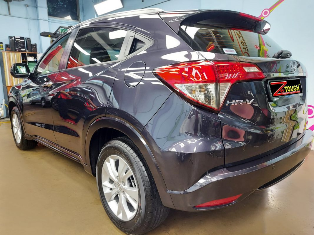 Rear quarter of the Honda HR-V, glossy and protected.