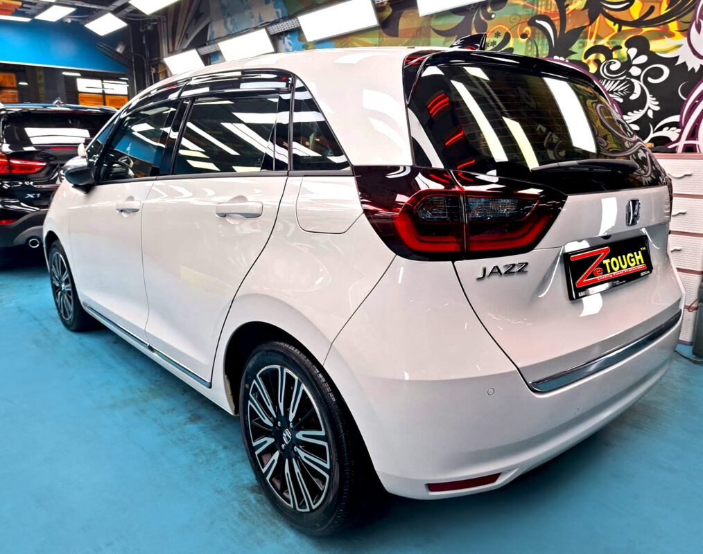 The Honda Jazz after its ZeTough coating.
