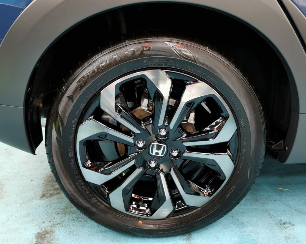 The Honda Jazz with its fresh, coated finish.