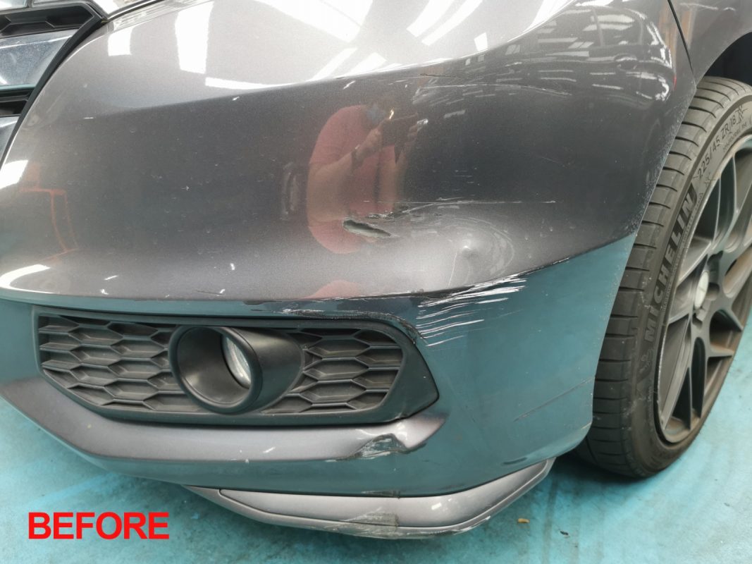 Glossy body panels on the resprayed Odyssey.