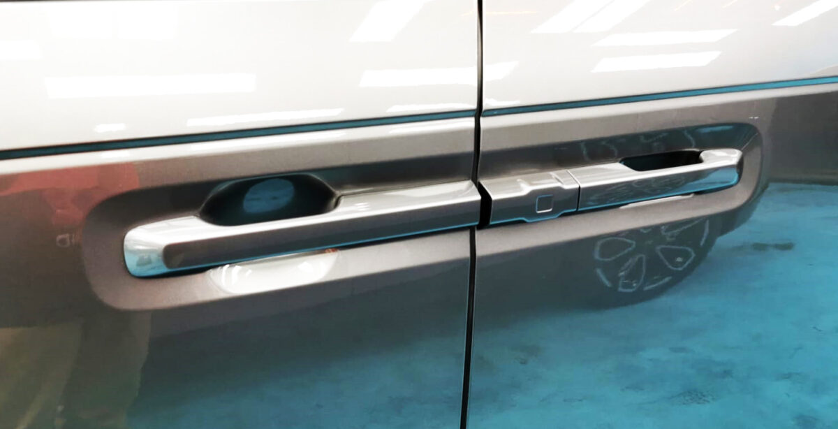 The Honda Stepwagon Spada parked in the workshop, freshly coated.