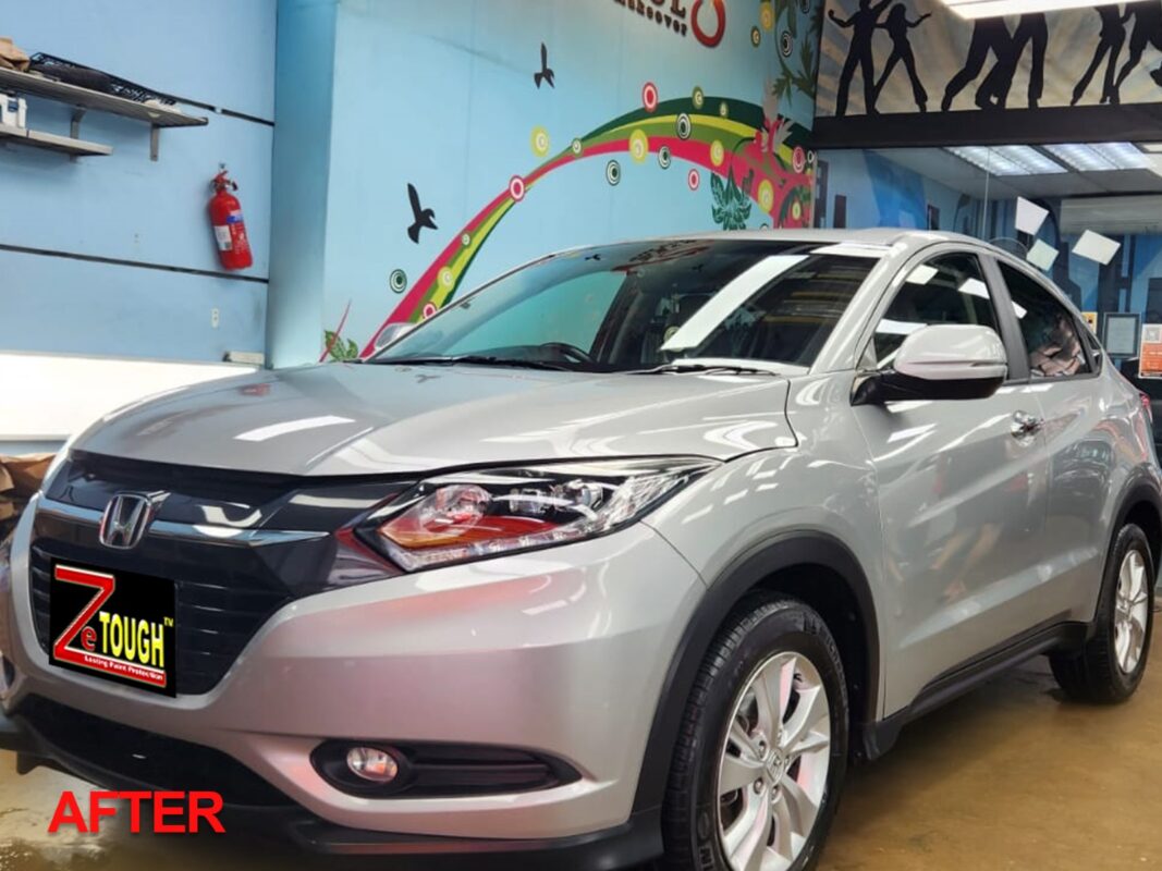Honda Vezel reassembled and detailed, ready for the final reveal inspection.