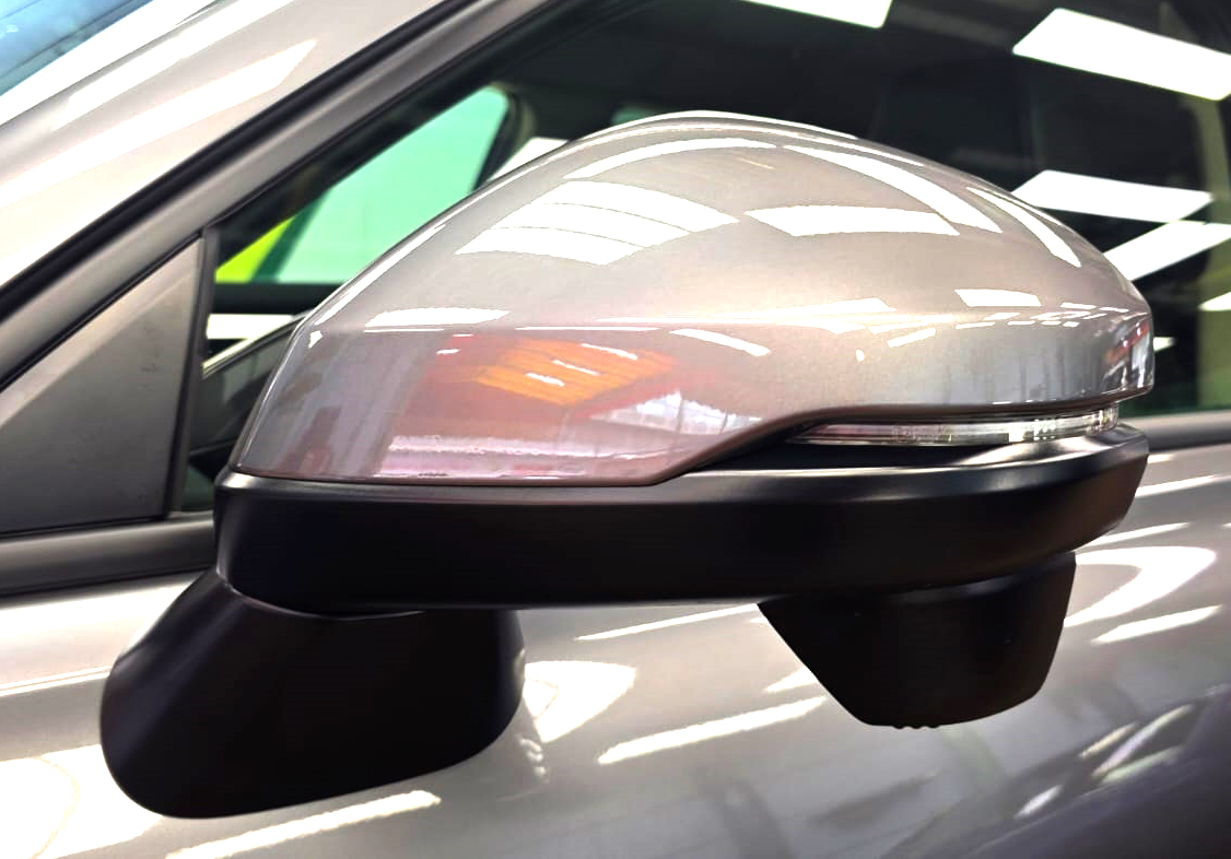 Side panel of the Honda ZR-V with the ceramic finish locked in.