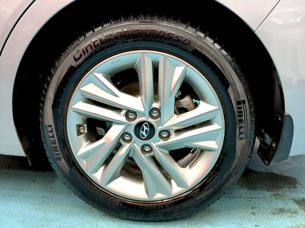 The Hyundai Avante, finished and ready for collection.
