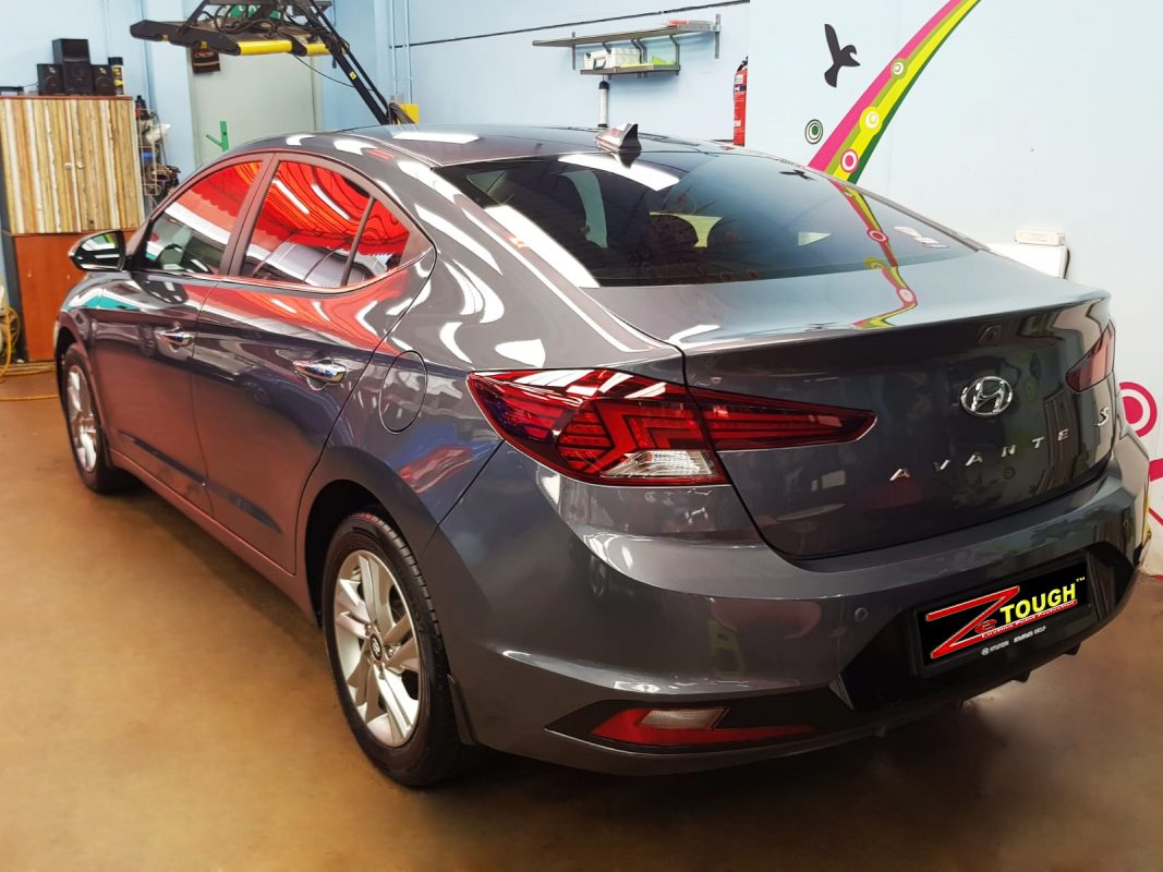 The Hyundai Avante, finished and ready for collection.