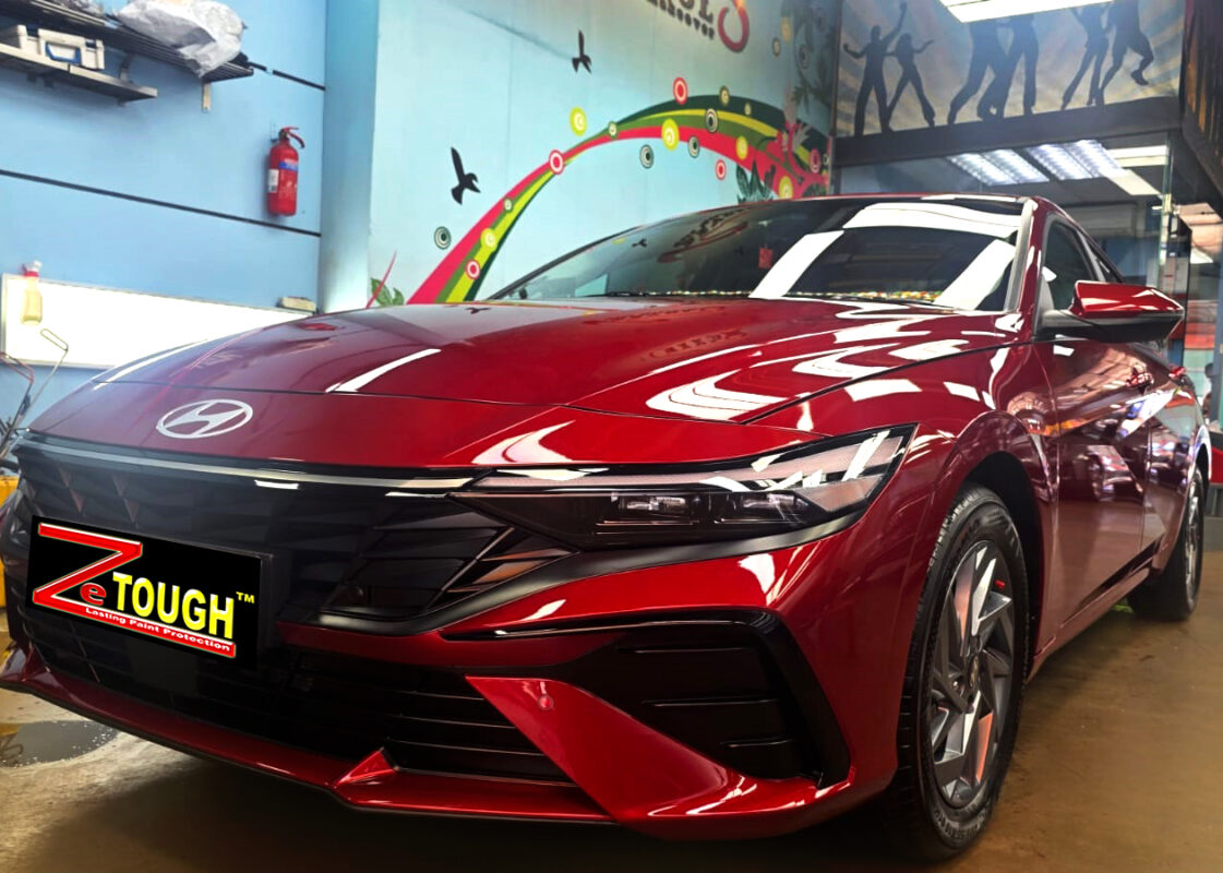 Hyundai Avante, sealed with ZeTough Ceramic at Revol Carz.
