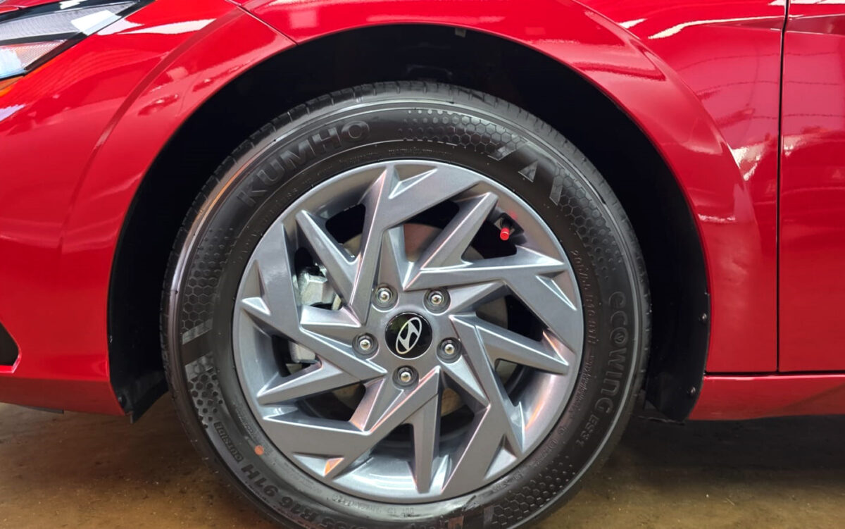 The Hyundai Avante, finished and ready for collection.