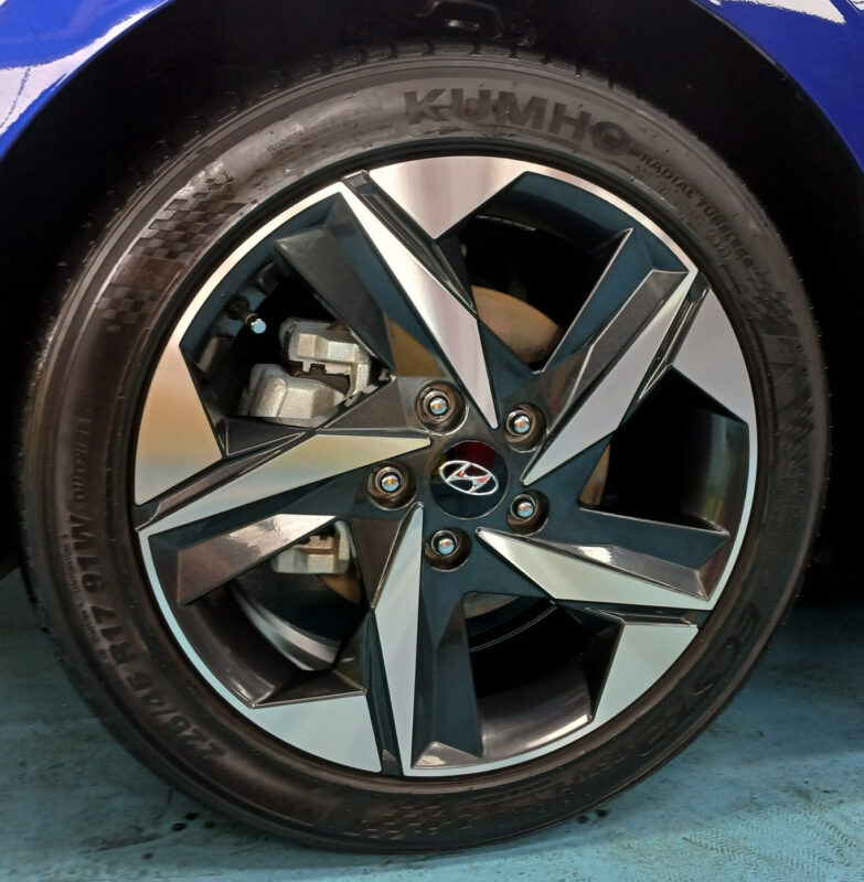 The Hyundai Avante, finished and ready for collection.