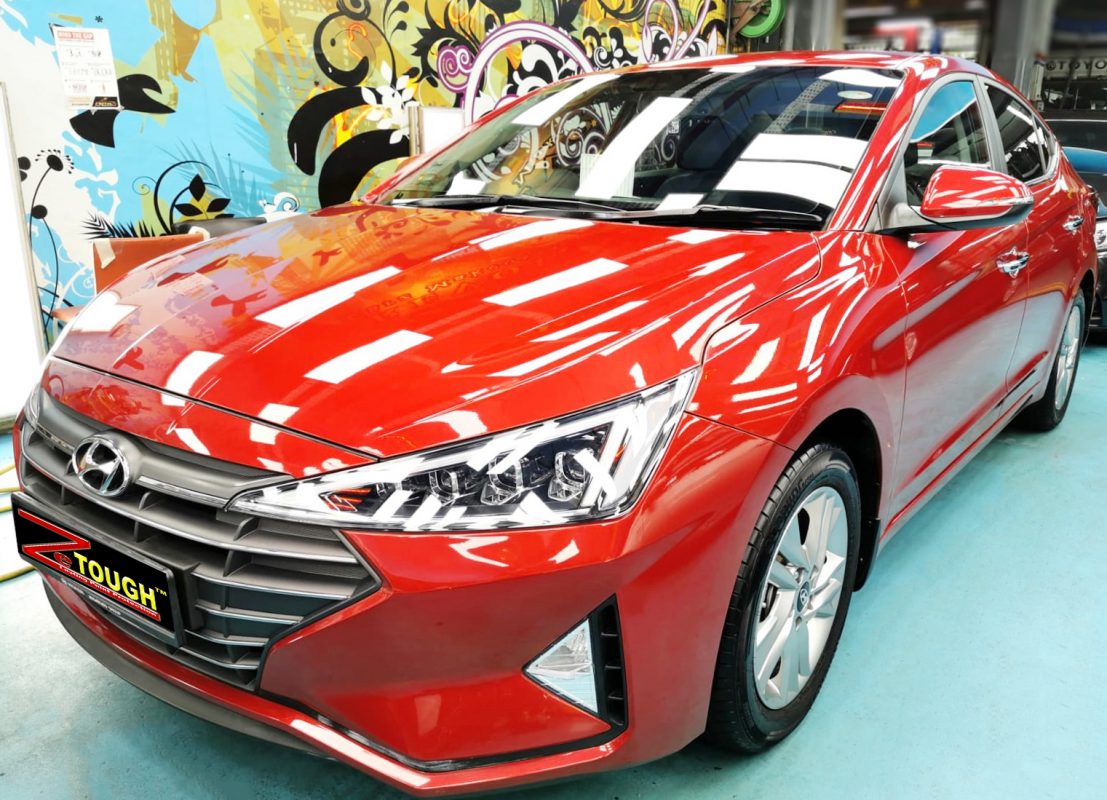 Hyundai Avante, sealed with ZeTough Ceramic at Revol Carz.