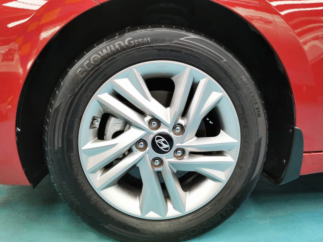The Hyundai Avante, finished and ready for collection.