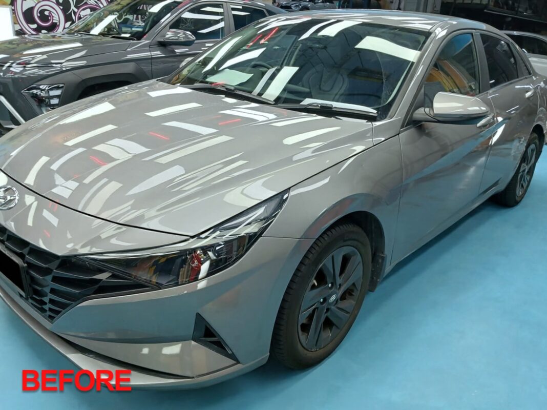 The Hyundai CN7 after the full respray.