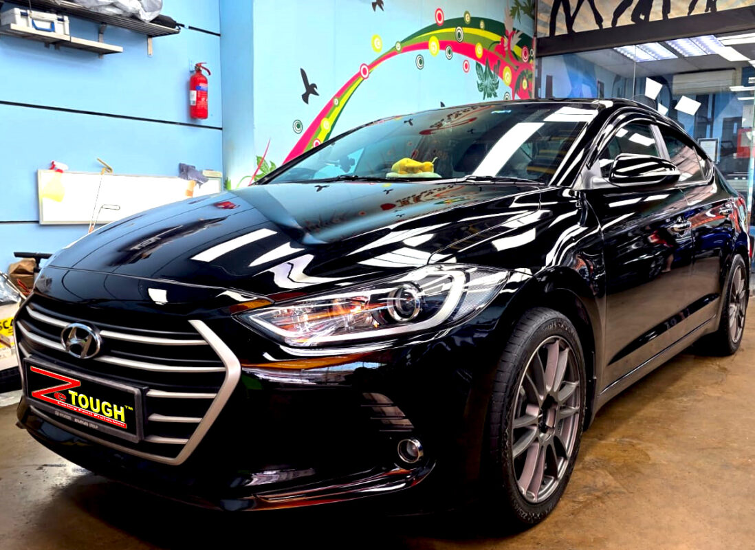 Hyundai Elantra, sealed with ZeTough Titanium at Revol Carz.
