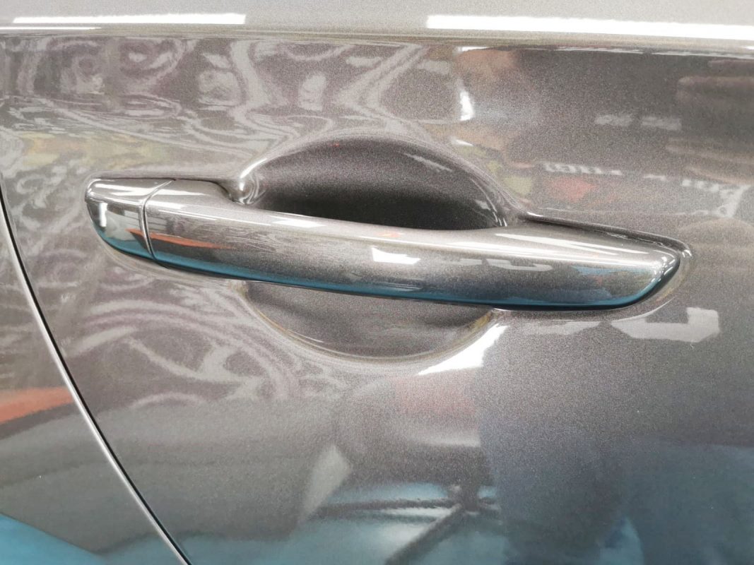 Front three-quarter view of the Hyundai i30 after coating.