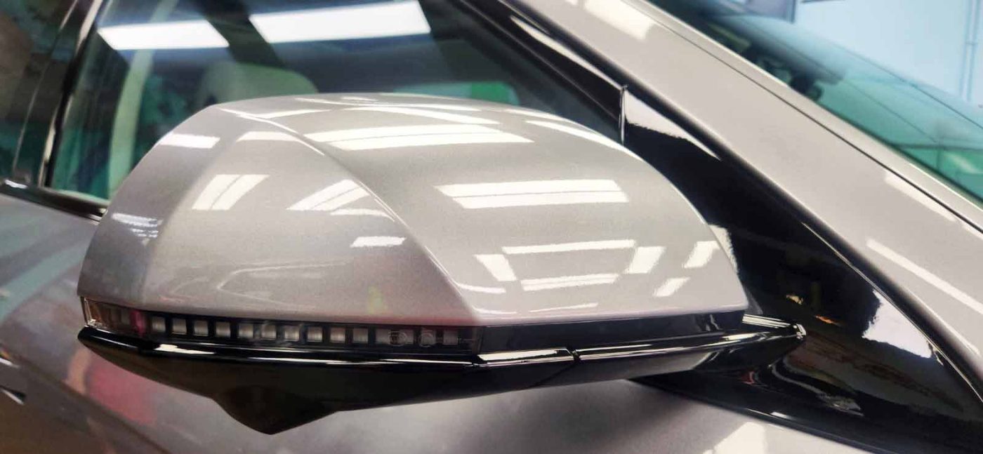 Side panel of the Hyundai Ioniq 5 with the ceramic finish locked in.